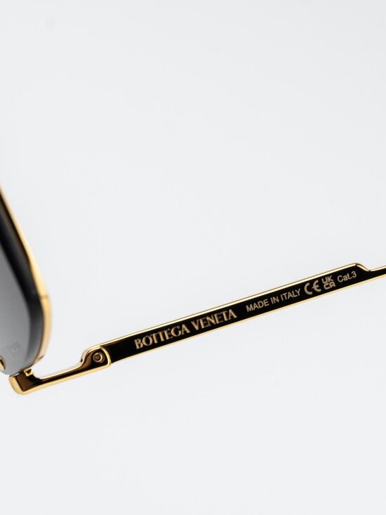 Bottega Veneta Women Sunglasses Gold Grey Pilot BV1045S 001 NEW AUTHENTIC main image 10